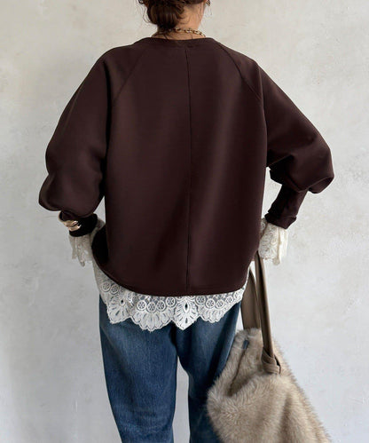 袖口羅紋箱型Logo上衣