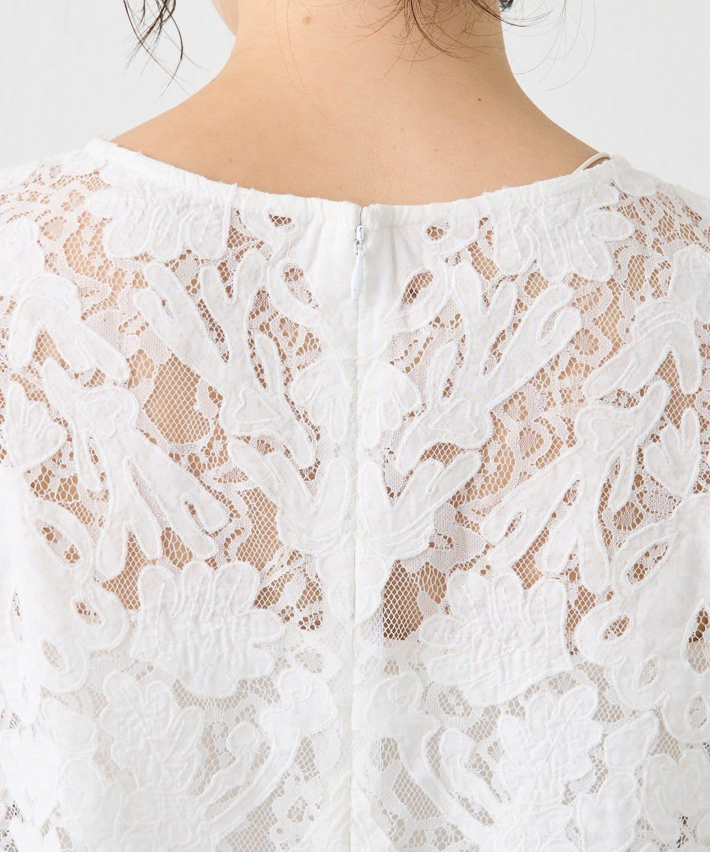 【à Nice (ア ・ニース)】工藝蕾絲襯衫