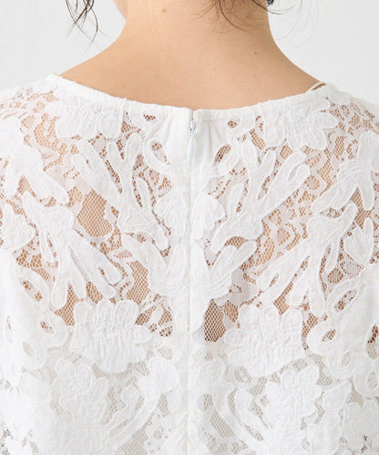 【à Nice (ア ・ニース)】工藝蕾絲襯衫
