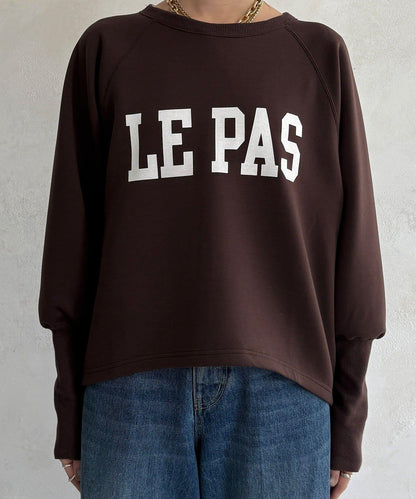 袖口羅紋箱型Logo上衣