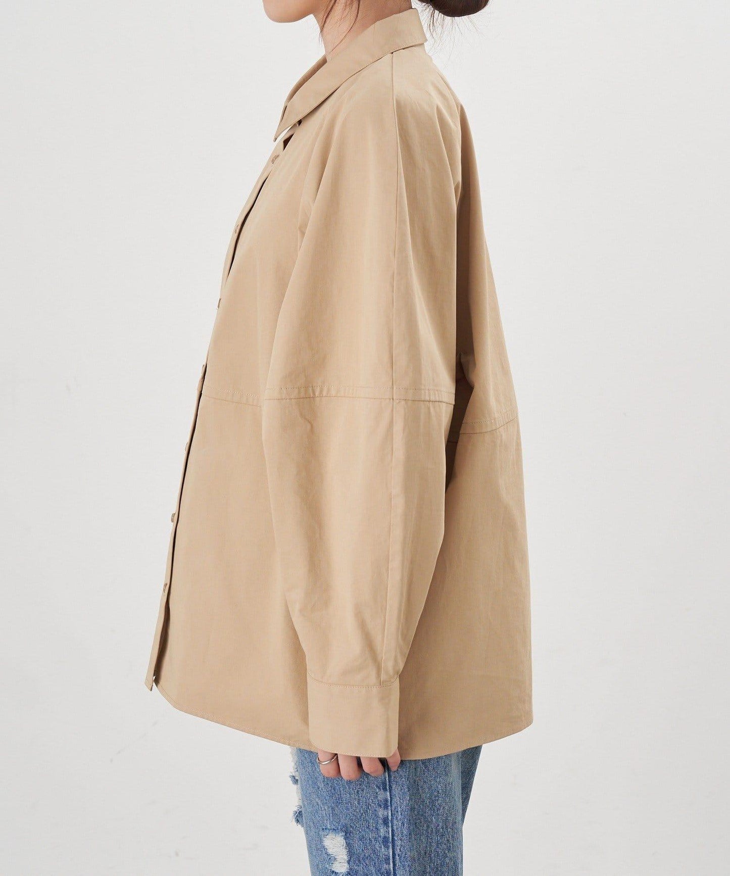 【26SS】棉質桶形襯衫