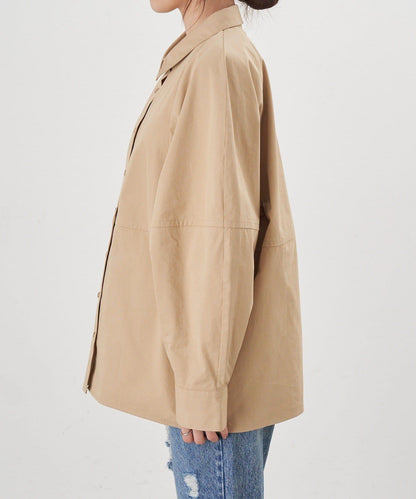 【26SS】棉質桶形襯衫