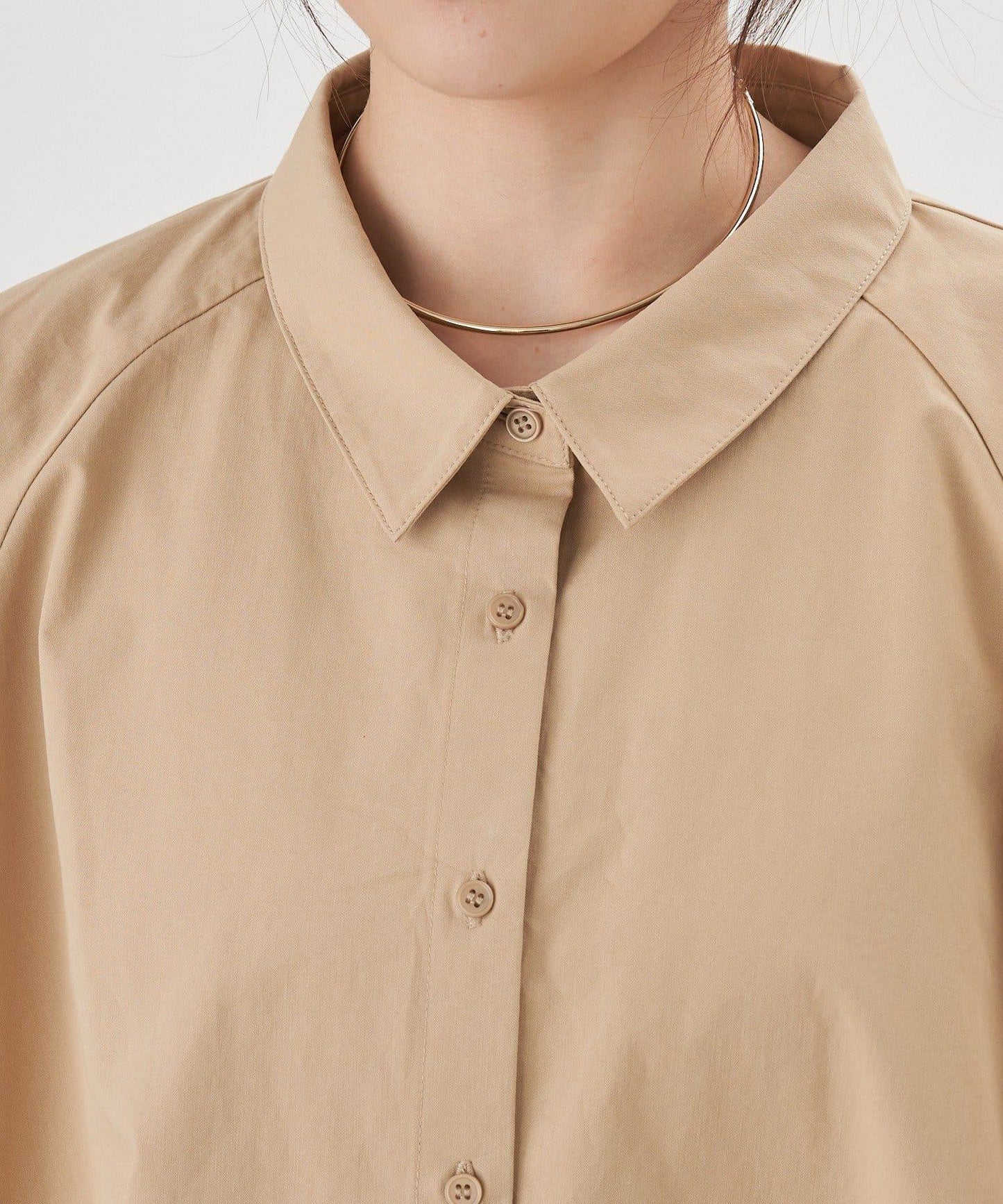 【26SS】棉質桶形襯衫