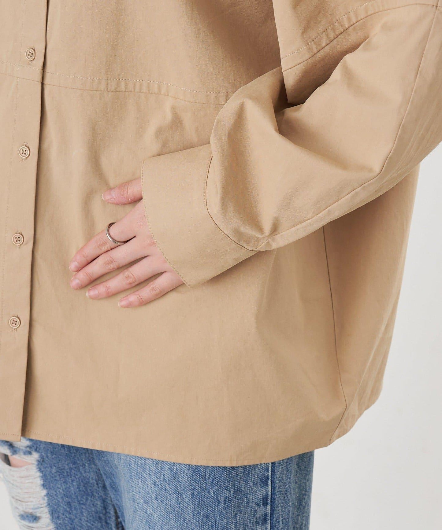 【26SS】棉質桶形襯衫