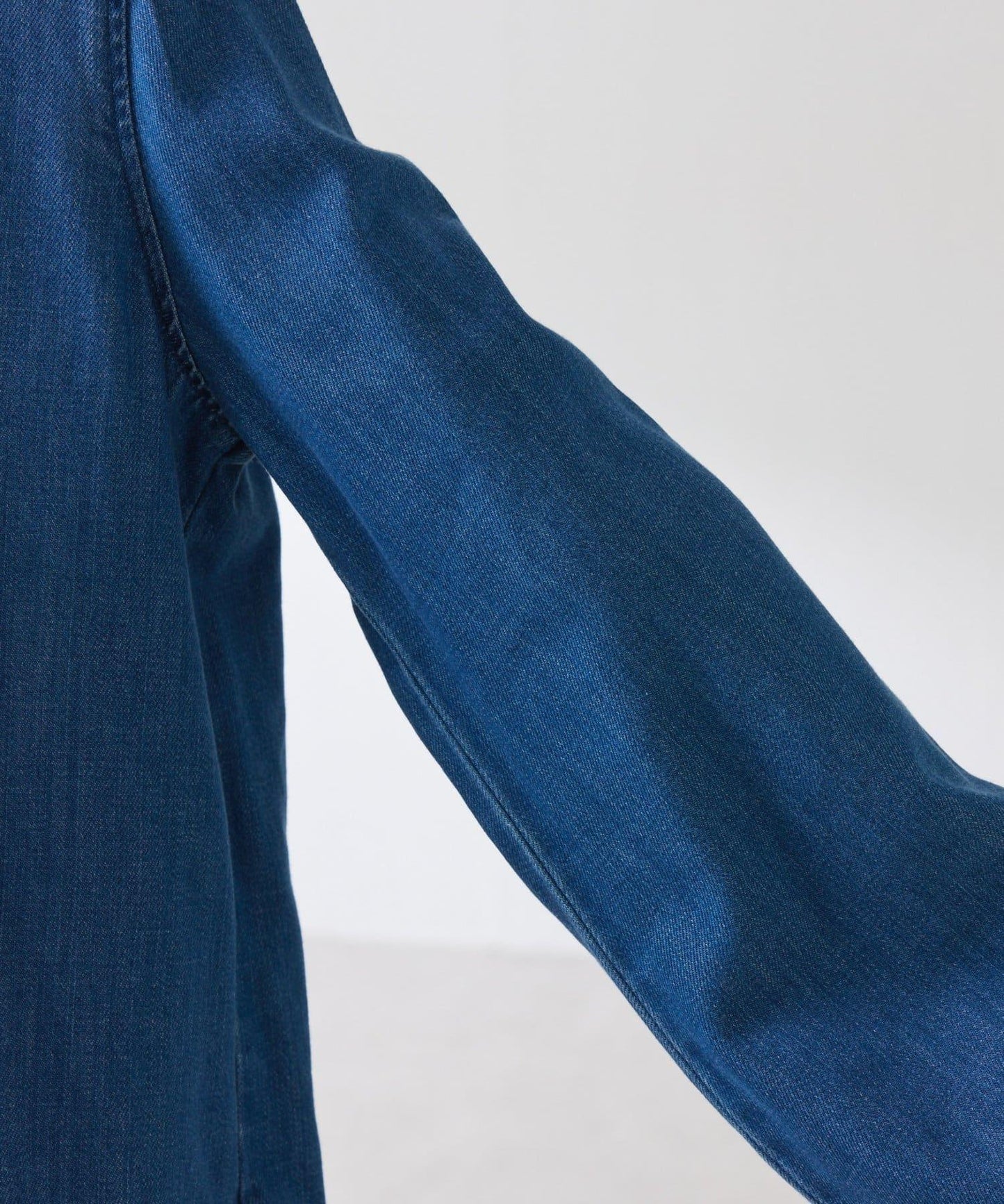 【可自由搭配】Q.anos 抽繩立領牛仔襯衫