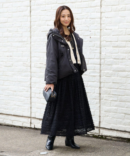 柔軟觸感狐狸絨V領開衫