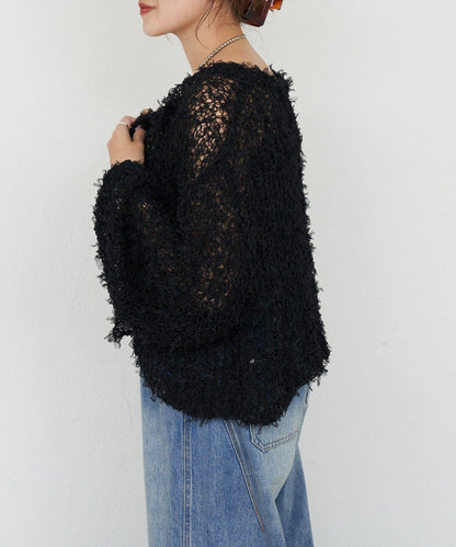 【26SS】網紗紗線點點開衫