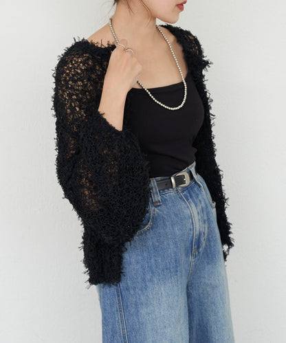 【26SS】網紗紗線點點開衫