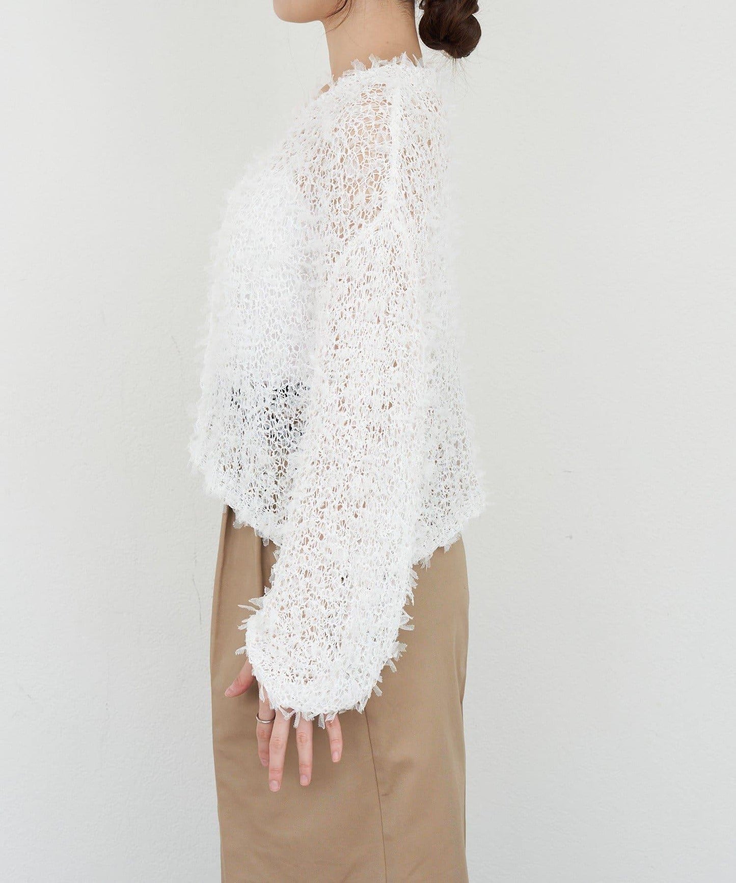 【26SS】網紗紗線點點開衫