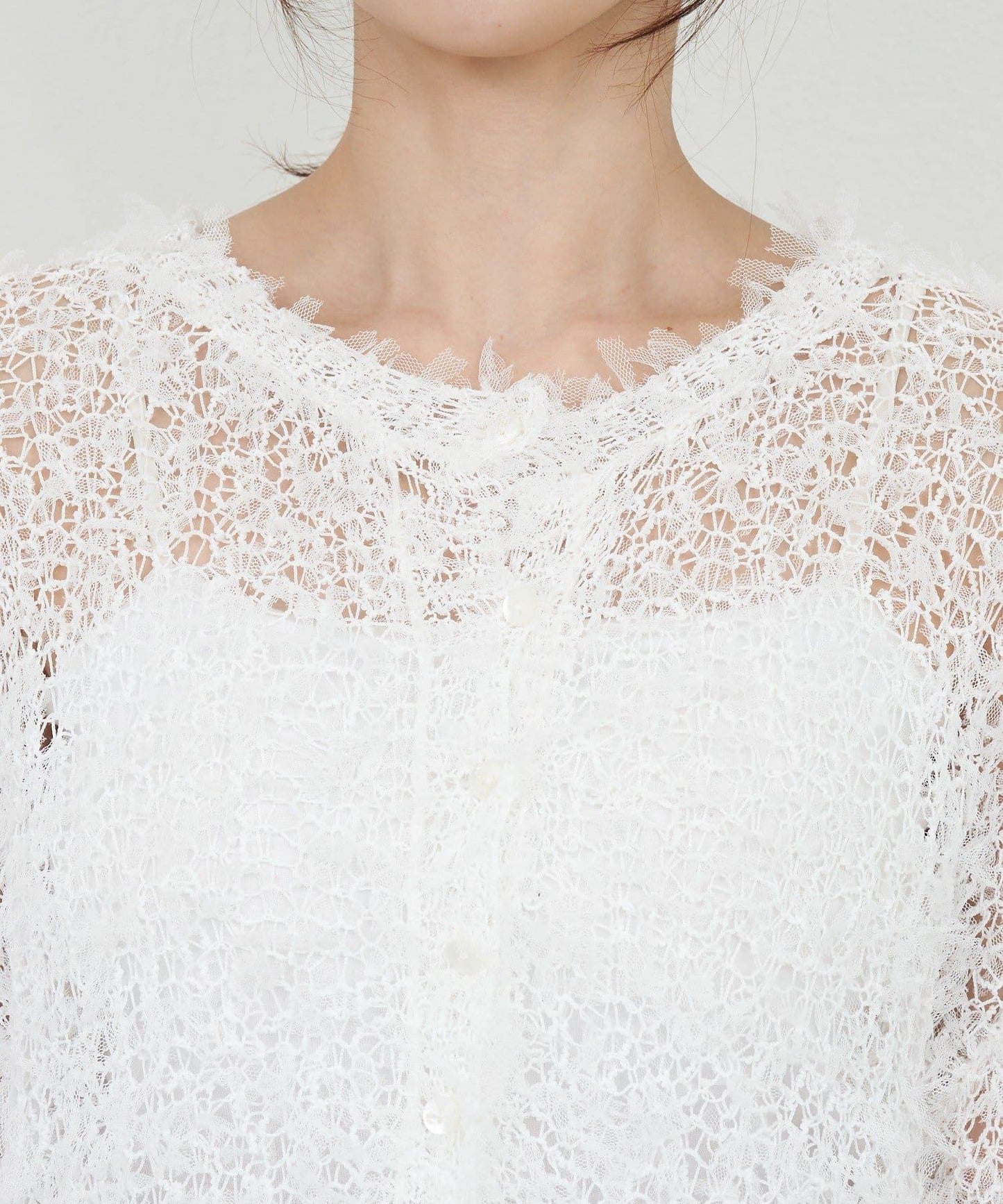 【26SS】網紗紗線點點開衫