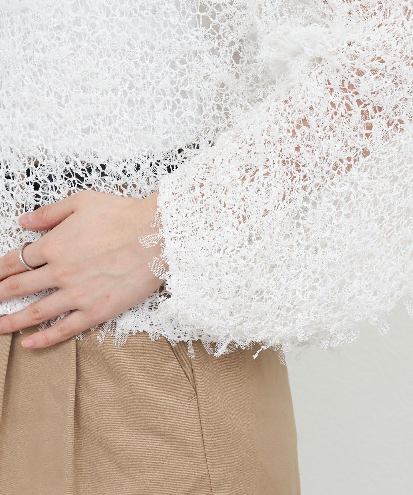 【26SS】網紗紗線點點開衫