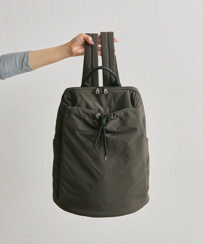 防潑水/A4尺寸兼容抽繩雙肩包