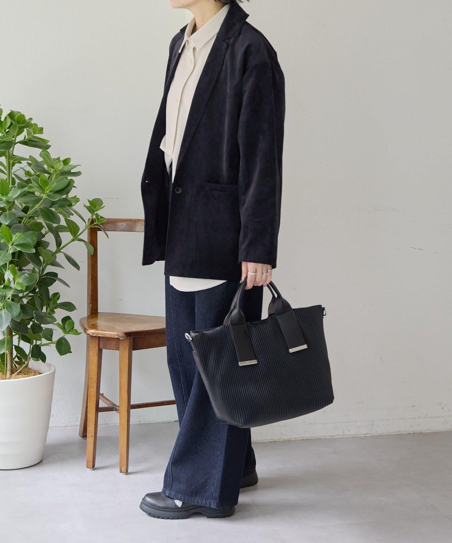 A4尺寸適用百褶托特包