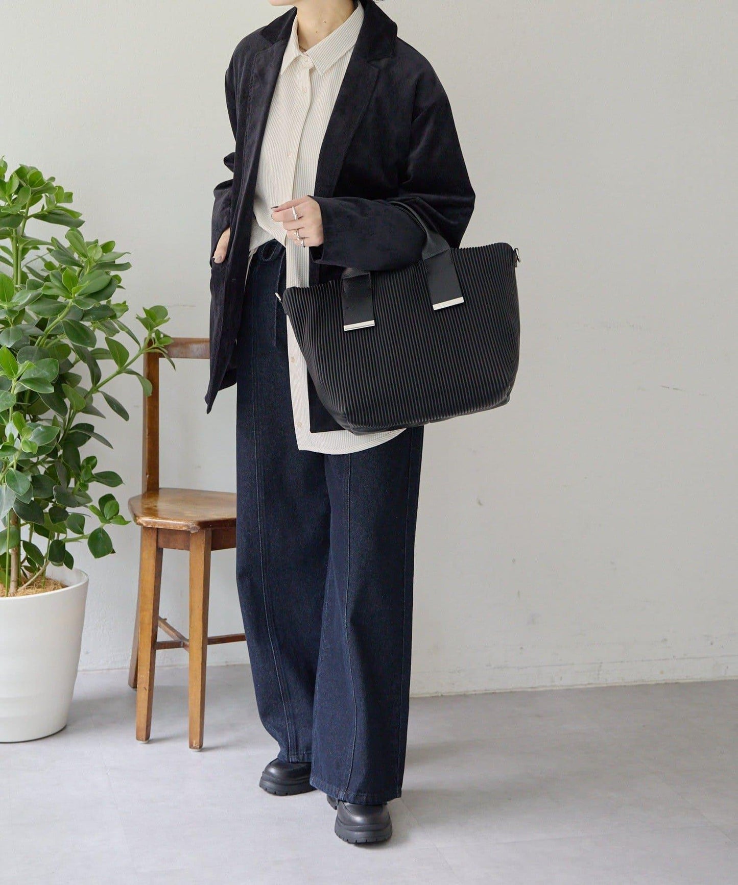 A4尺寸適用百褶托特包