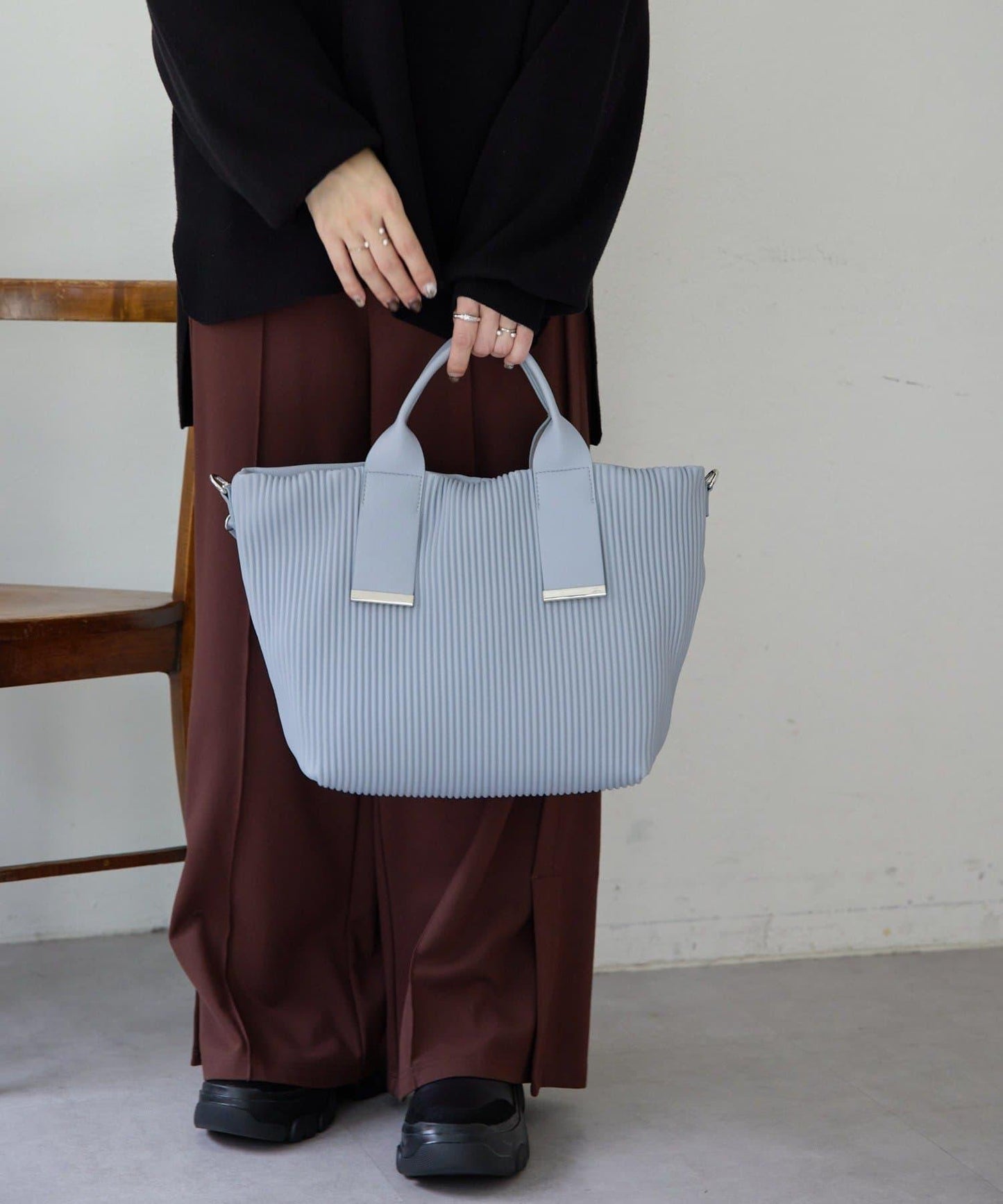 A4尺寸適用百褶托特包