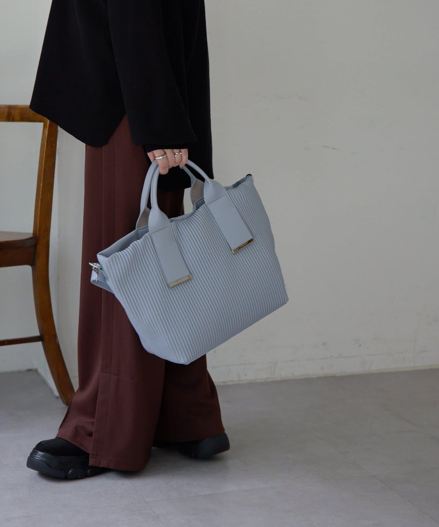 A4尺寸適用百褶托特包