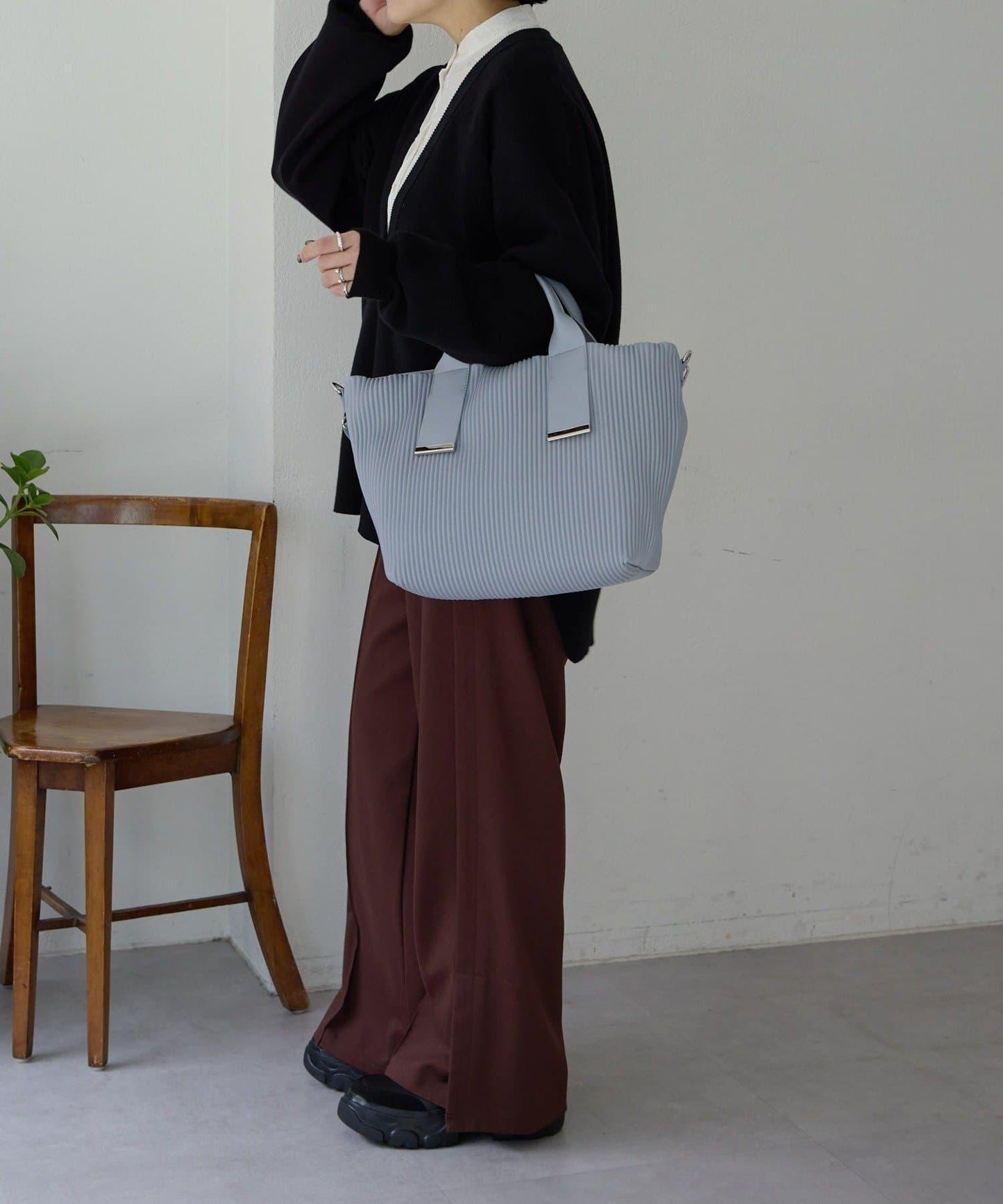 A4尺寸適用百褶托特包