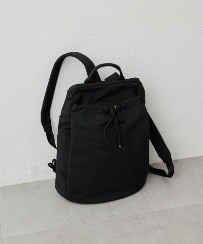 防潑水/A4尺寸兼容抽繩雙肩包