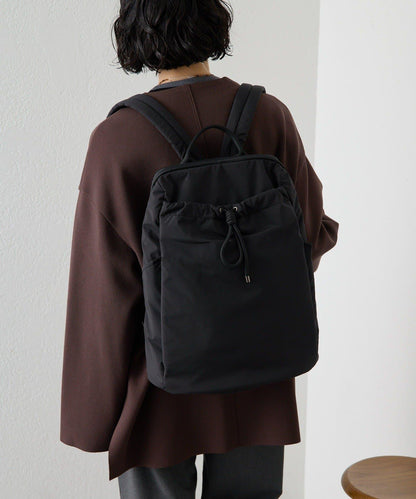 防潑水/A4尺寸兼容抽繩雙肩包