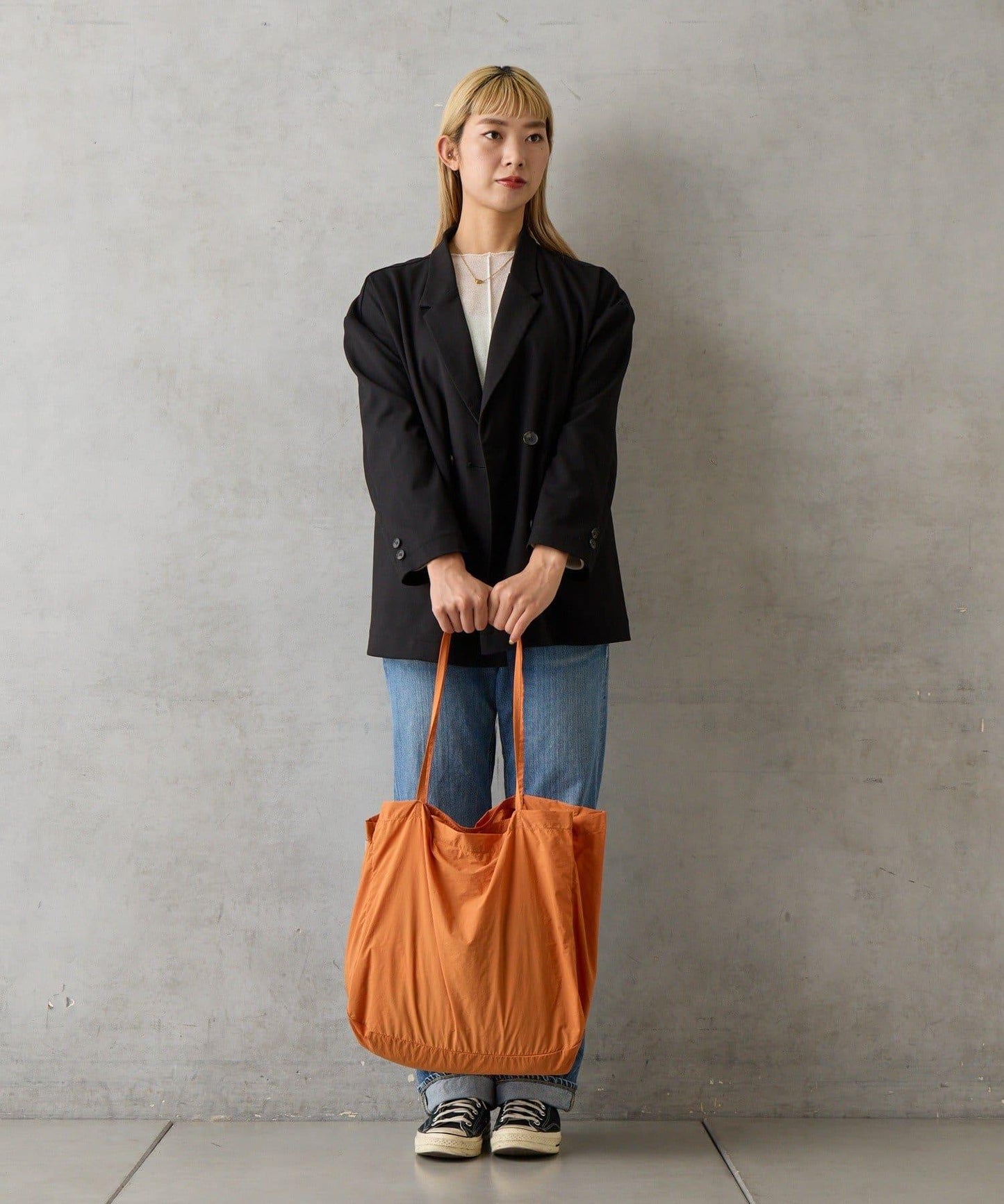 可摺疊尼龍兩用托特包