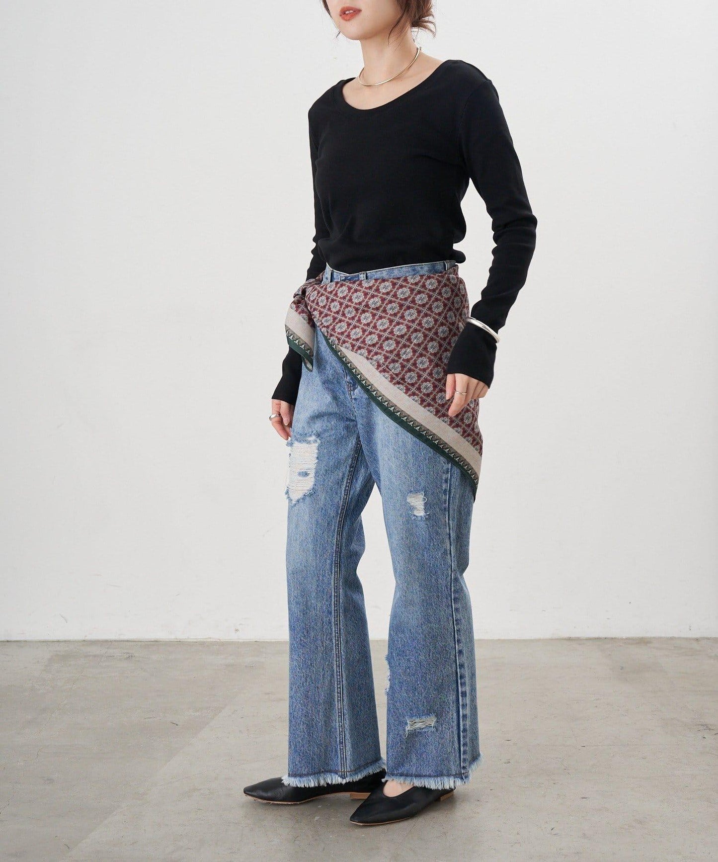 【26SS】熊圖案羅紋長袖T恤