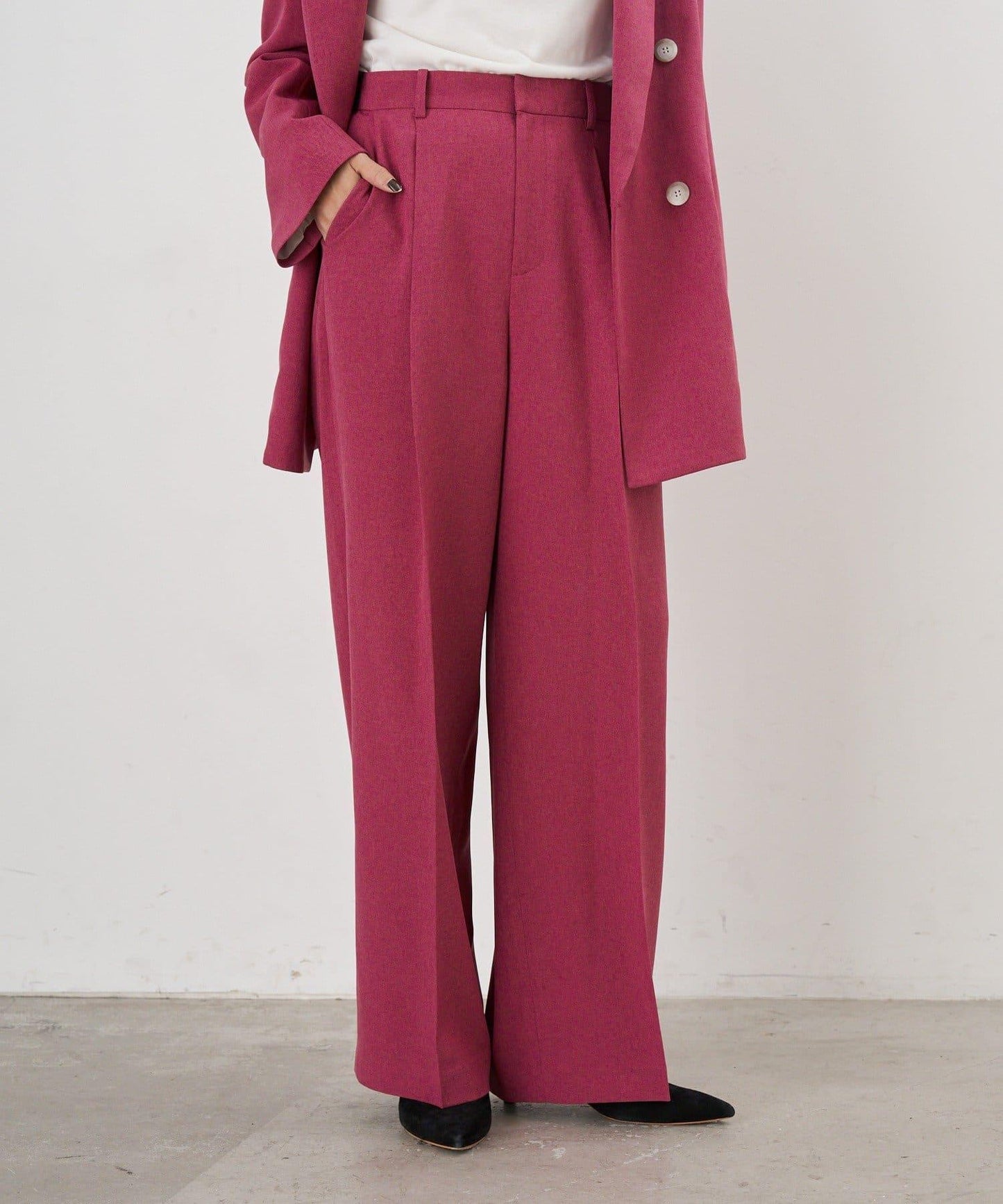 【26SS】寬鬆褶皺長褲