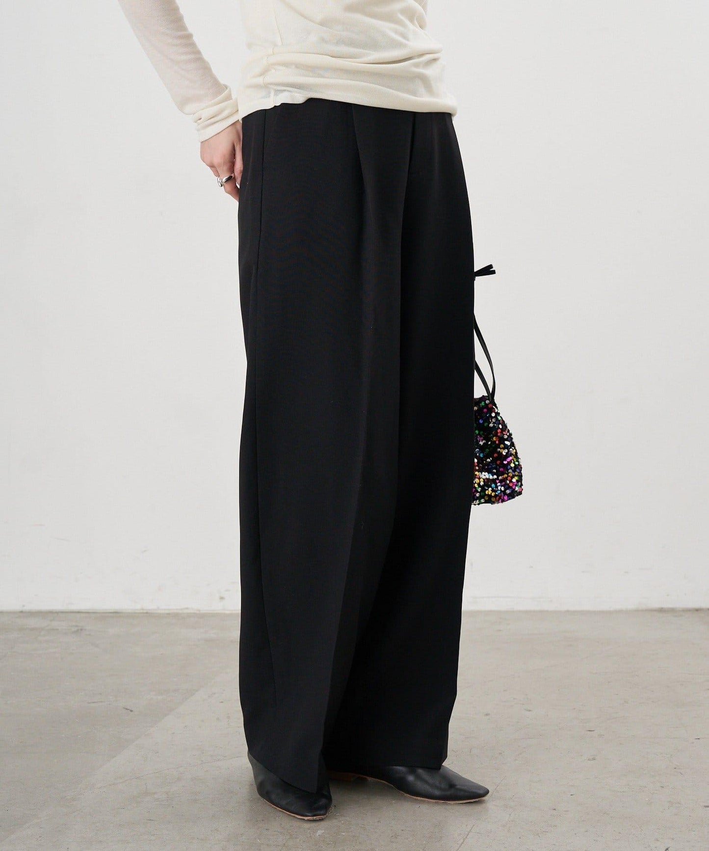 【26SS】寬鬆褶皺長褲