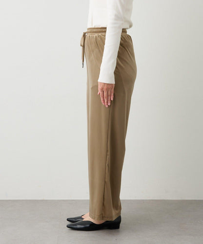 舒適穿著感透視天鵝絨休閒褲