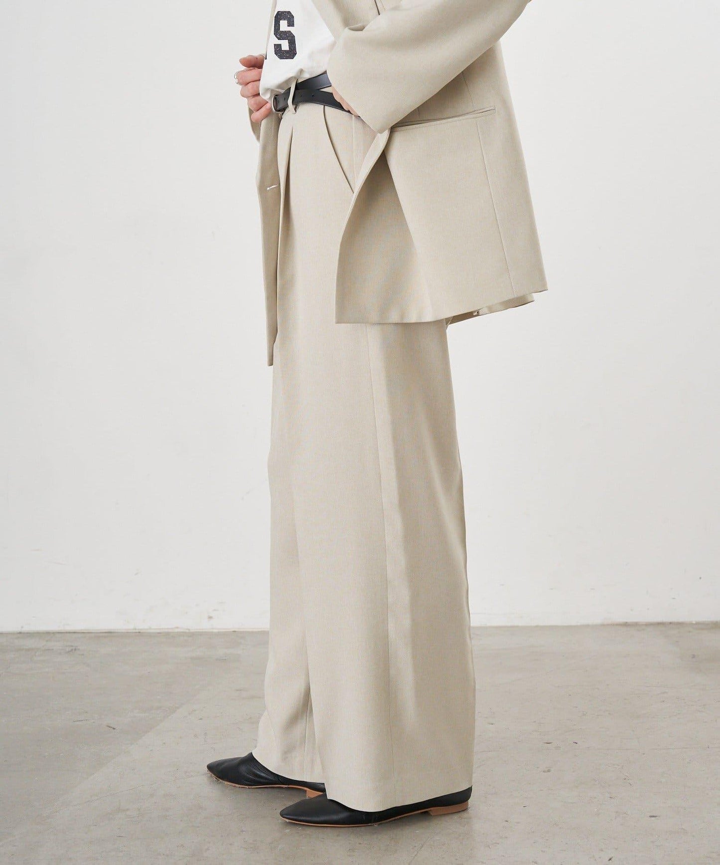 【26SS】寬鬆褶皺長褲