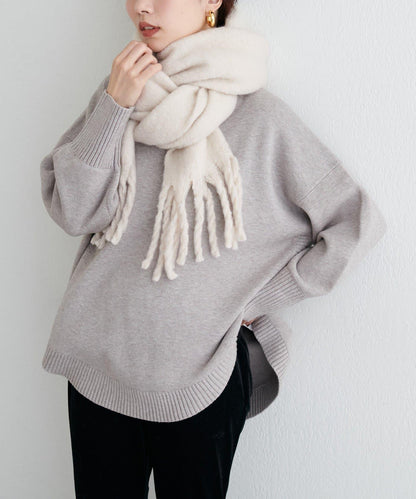 羊毛混紡圈圈紗圍巾