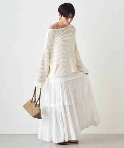 緞面多層吊帶連衣裙