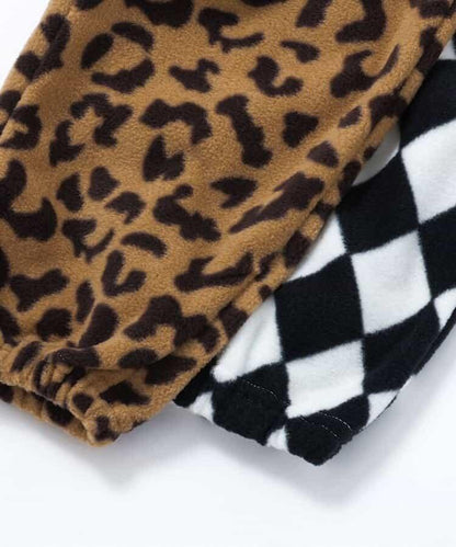 滿印抓絨長褲（可成套搭配） 十分褲