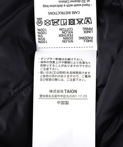 TAION MILITARY雙拉鍊V領羽絨夾克-軟殼【女款】