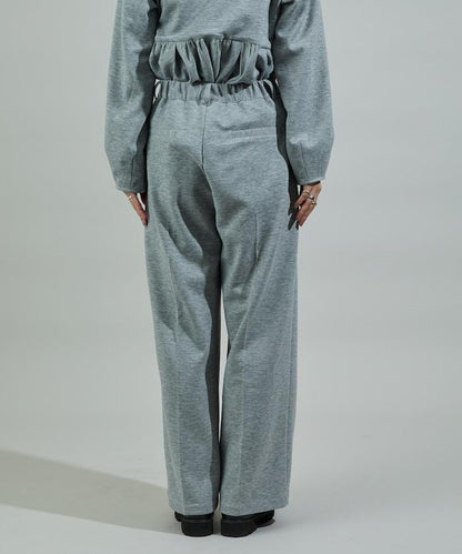 箱型荷葉邊開衫套裝