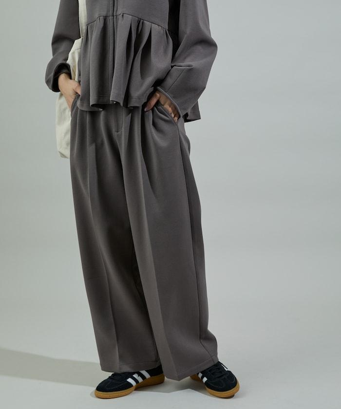 箱型荷葉邊開衫套裝