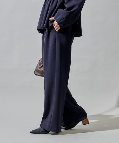 箱型荷葉邊開衫套裝