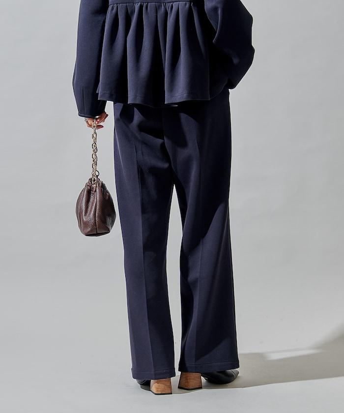 箱型荷葉邊開衫套裝