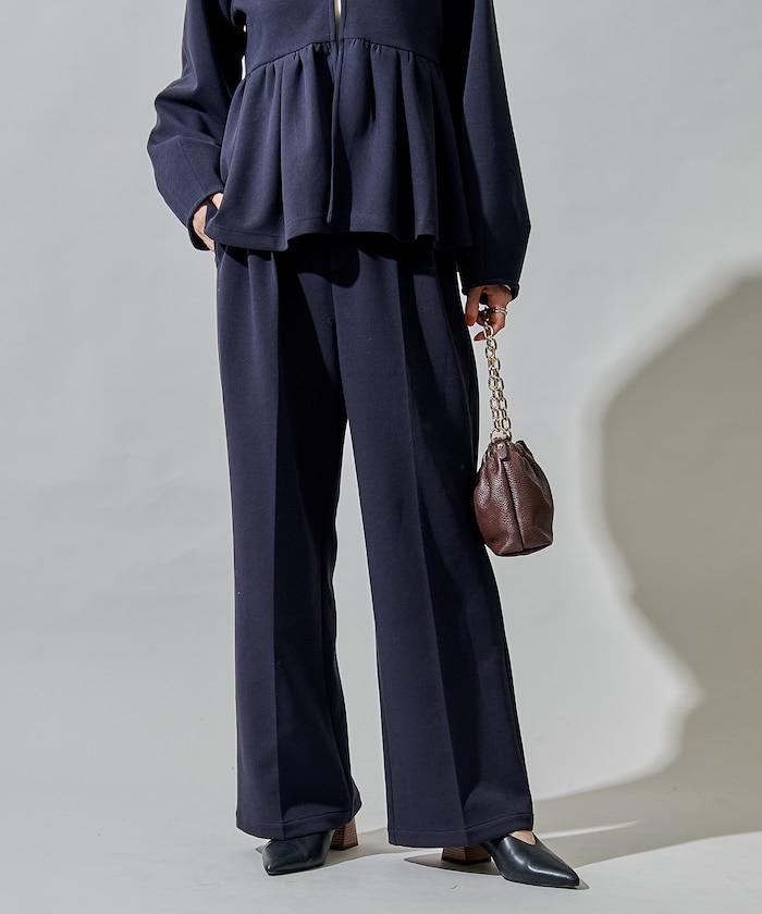 箱型荷葉邊開衫套裝