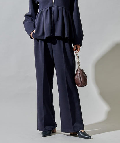 箱型荷葉邊開衫套裝