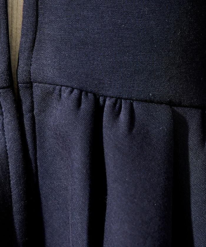 箱型荷葉邊開衫套裝