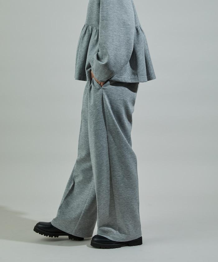 箱型荷葉邊開衫套裝