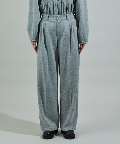 箱型荷葉邊開衫套裝