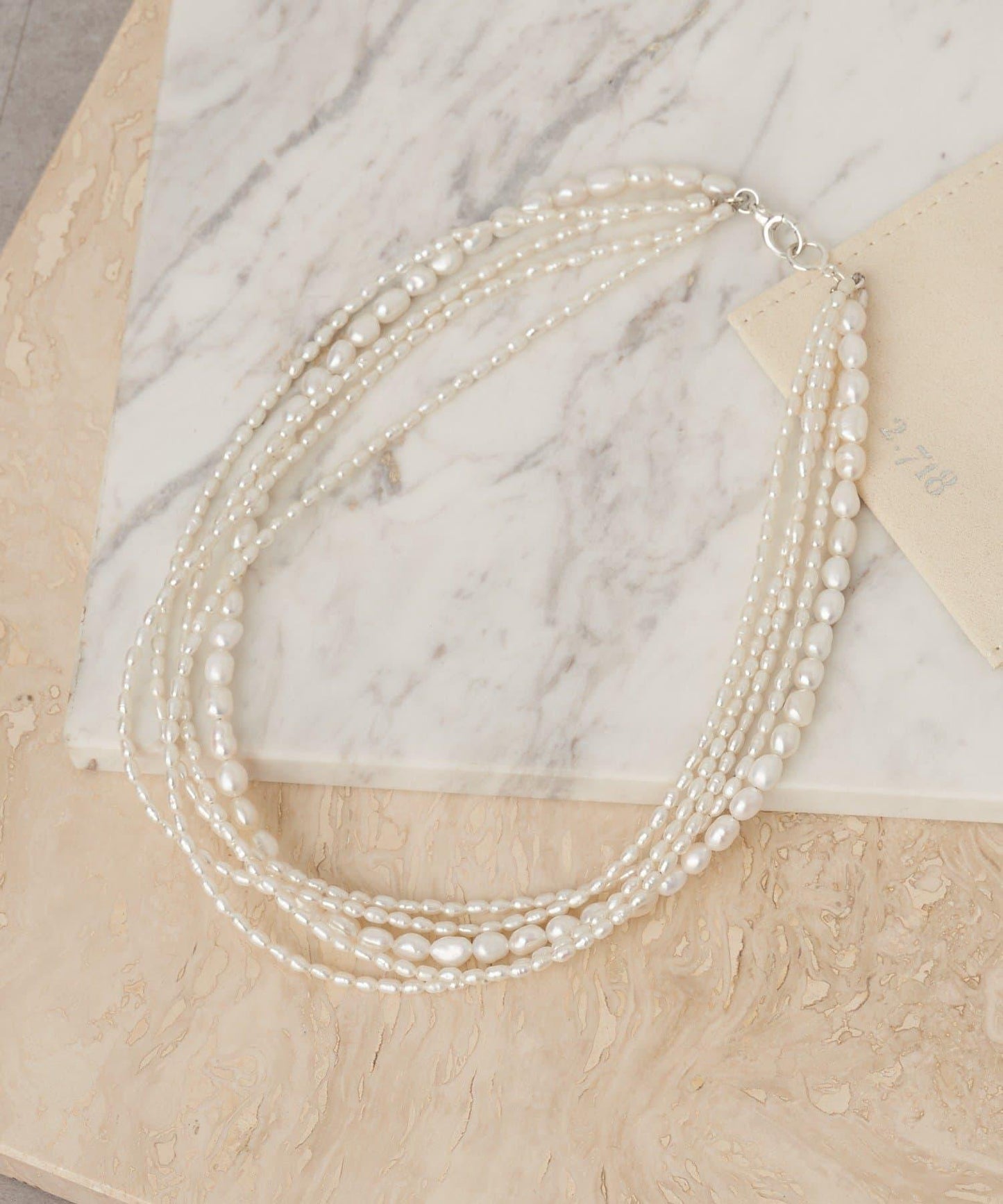 MIX珍珠五連項鍊