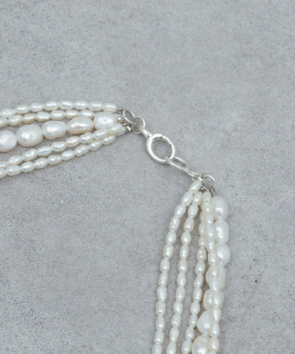 MIX珍珠五連項鍊