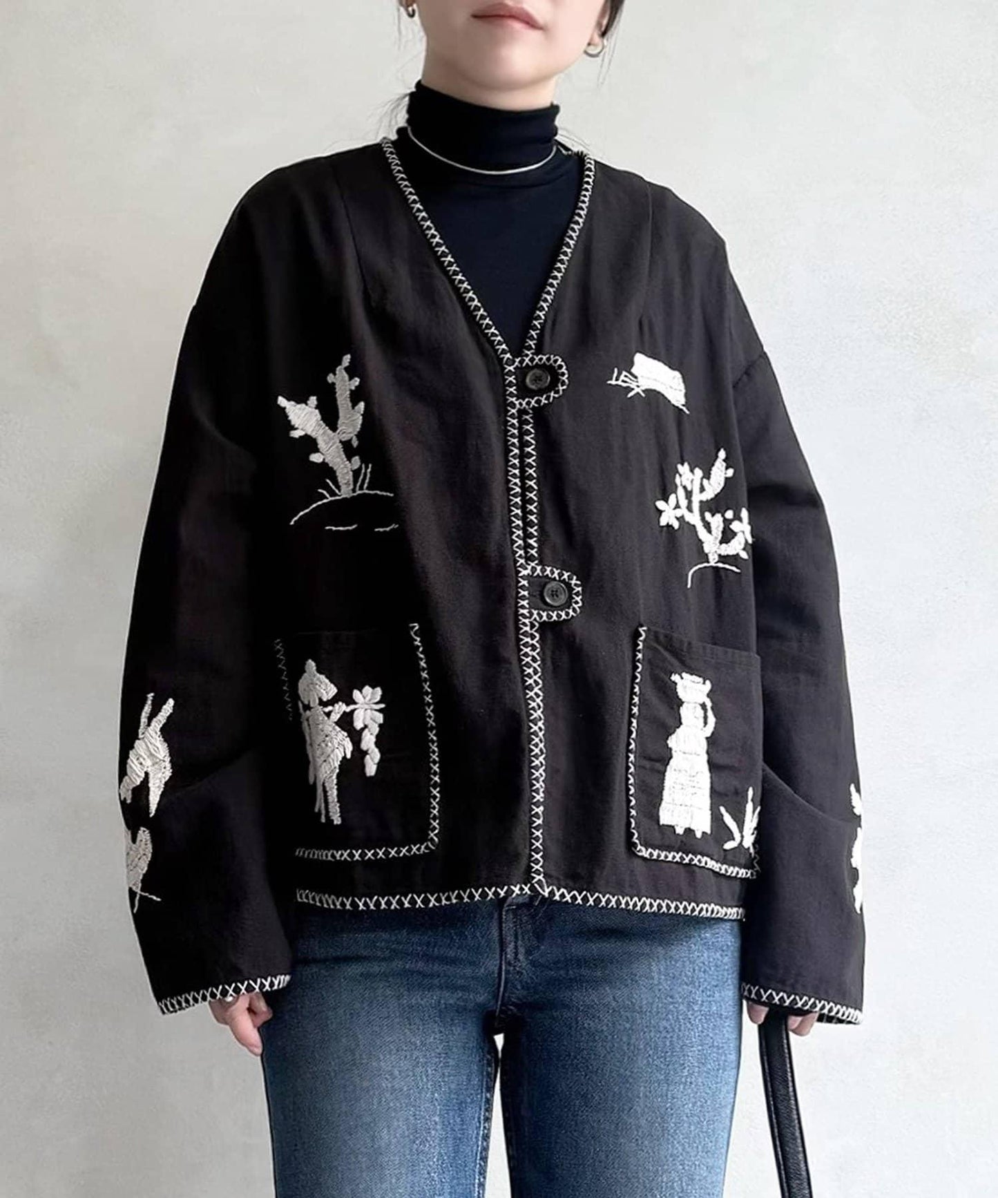 《近日開始》無領墨西哥風夾克