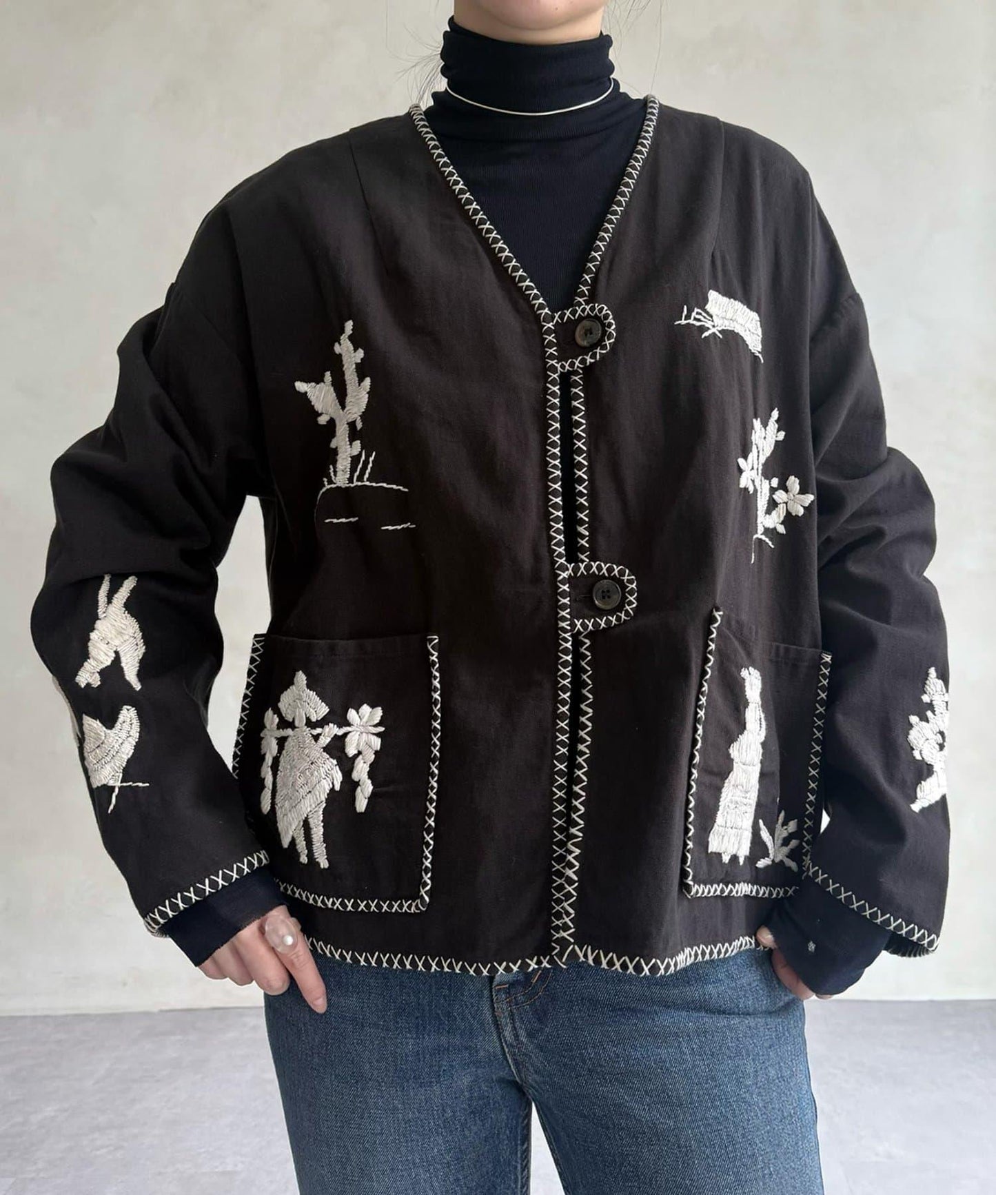 《近日開始》無領墨西哥風夾克