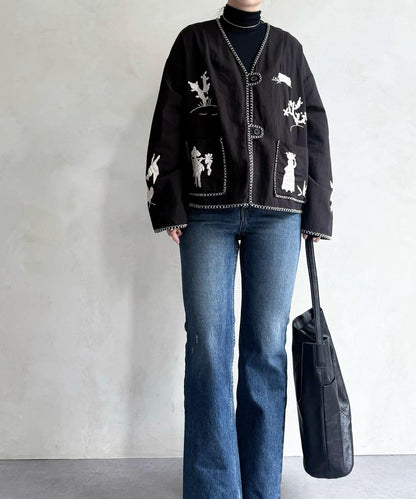 《近日開始》無領墨西哥風夾克