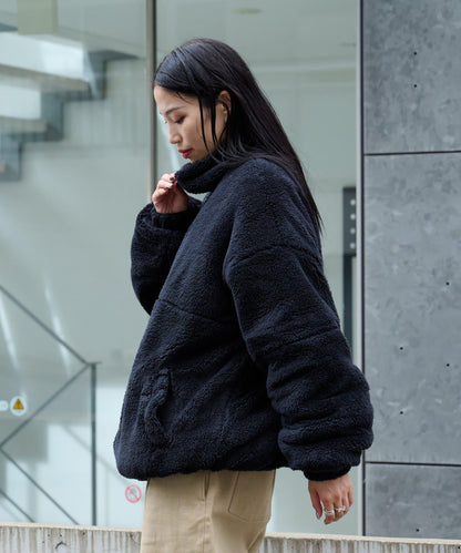 【復刻】長絨抓絨加大立領夾克