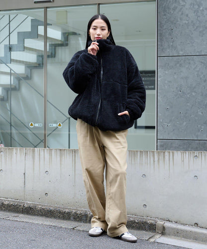 【復刻】長絨抓絨加大立領夾克