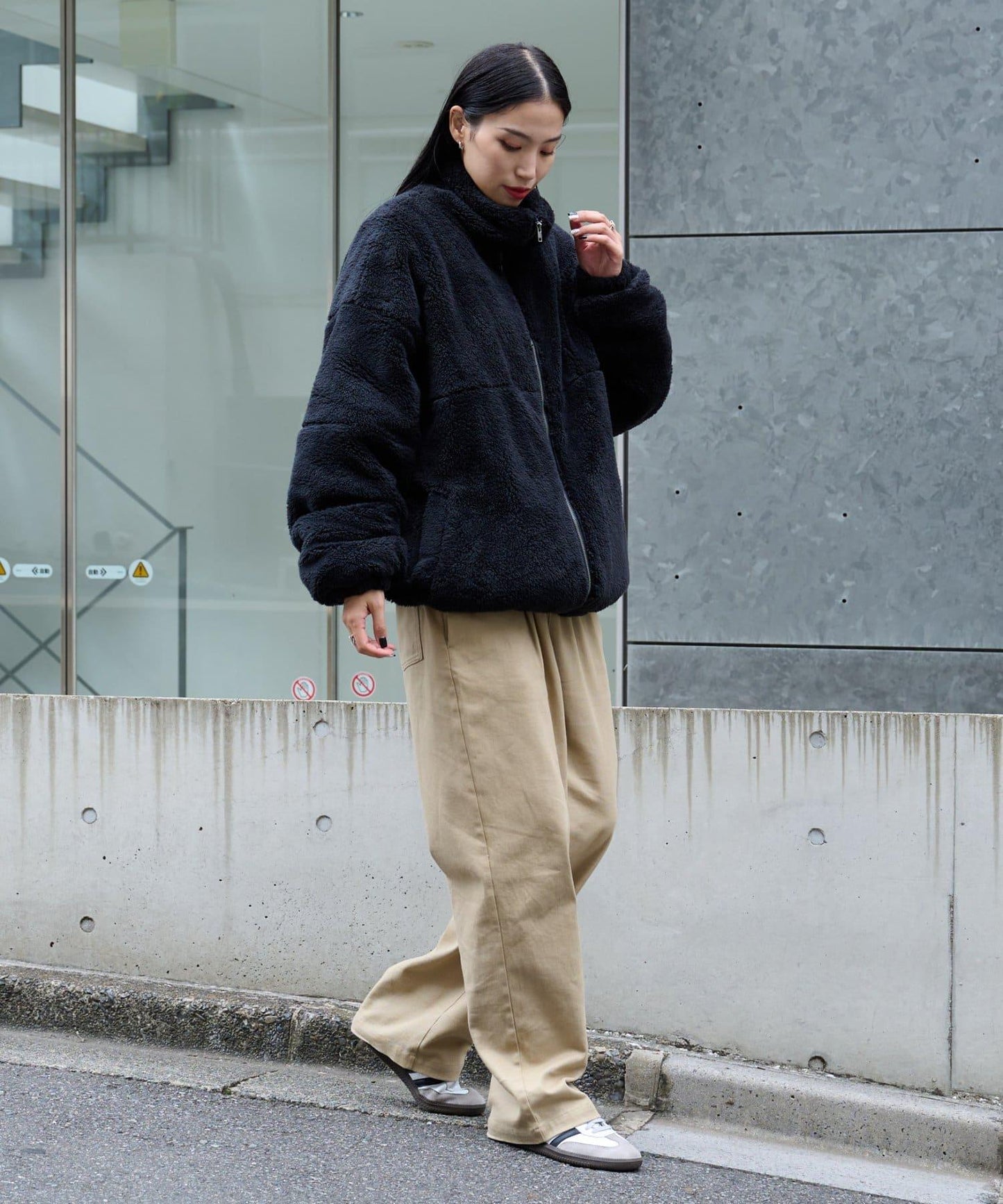 【復刻】長絨抓絨加大立領夾克